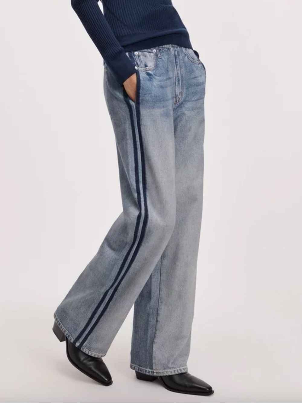 Rag & Bone Miramar Wide Leg Track Pant Coney